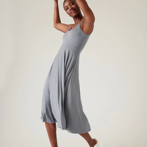 Santorini Midi Dress - Small Petite (Coastline Blue) NWT - Picture 9 of 9